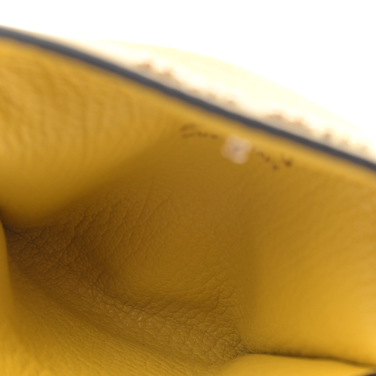 Miu Miu Goatskin Madras Bicolor Flap Wallet Limone Cielo 5 of 6