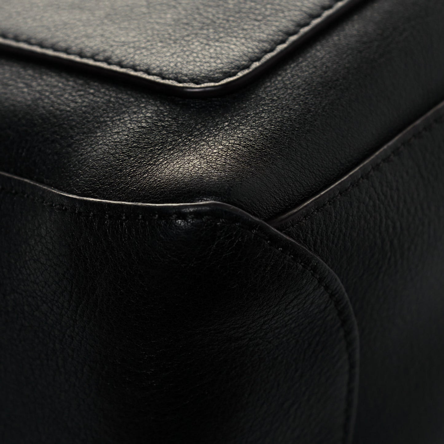 Calfskin Medium Faye Day Shoulder Bag Black