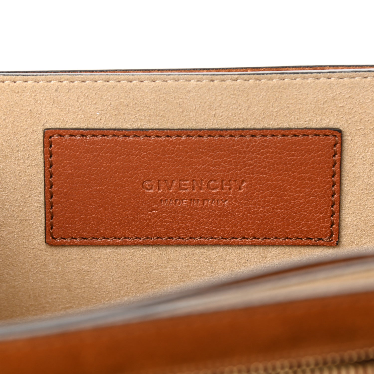 Givenchy Goatskin Suede Small GV3 Shoulder Bag Amber Mastic 6 of 20