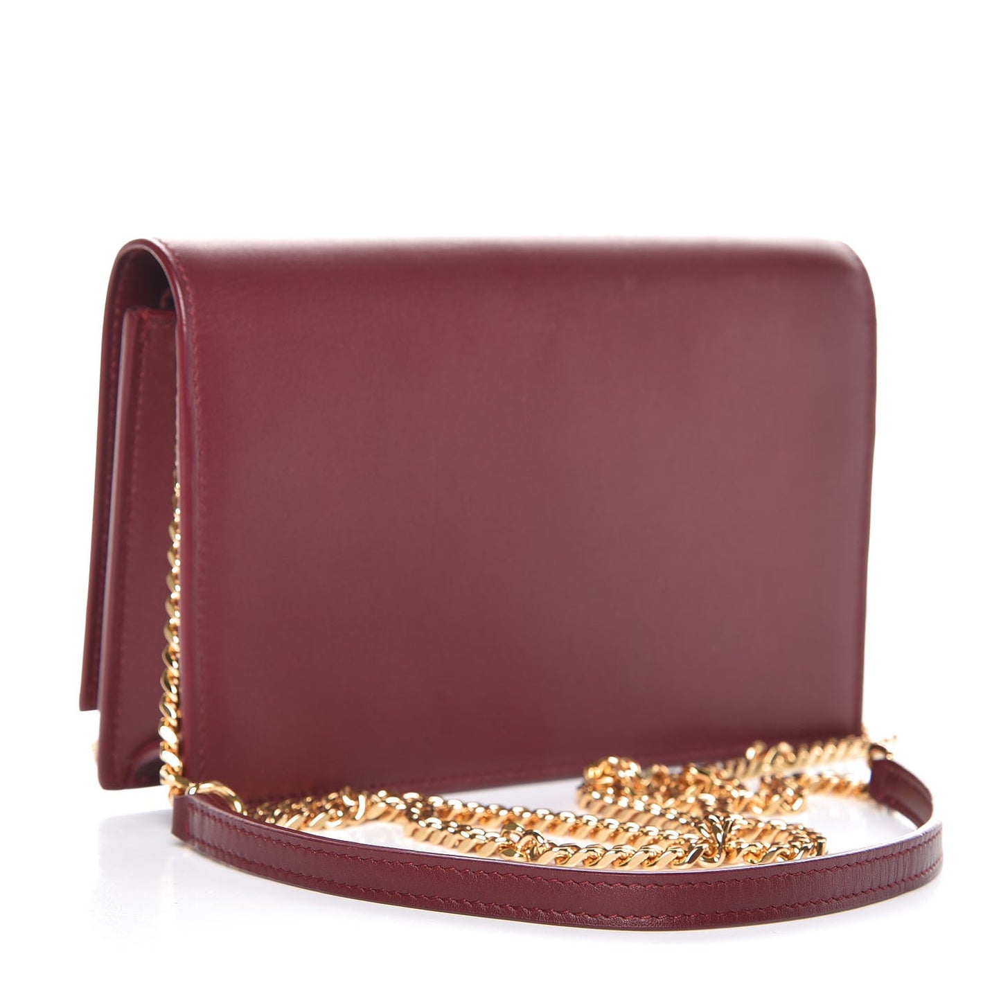 Smooth Calfskin Classic Monogram Kate Tassel Chain Wallet Palissandre