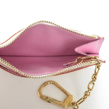 Louis Vuitton Monogram Multicolor Key Pouch White Litchi 5 of 6