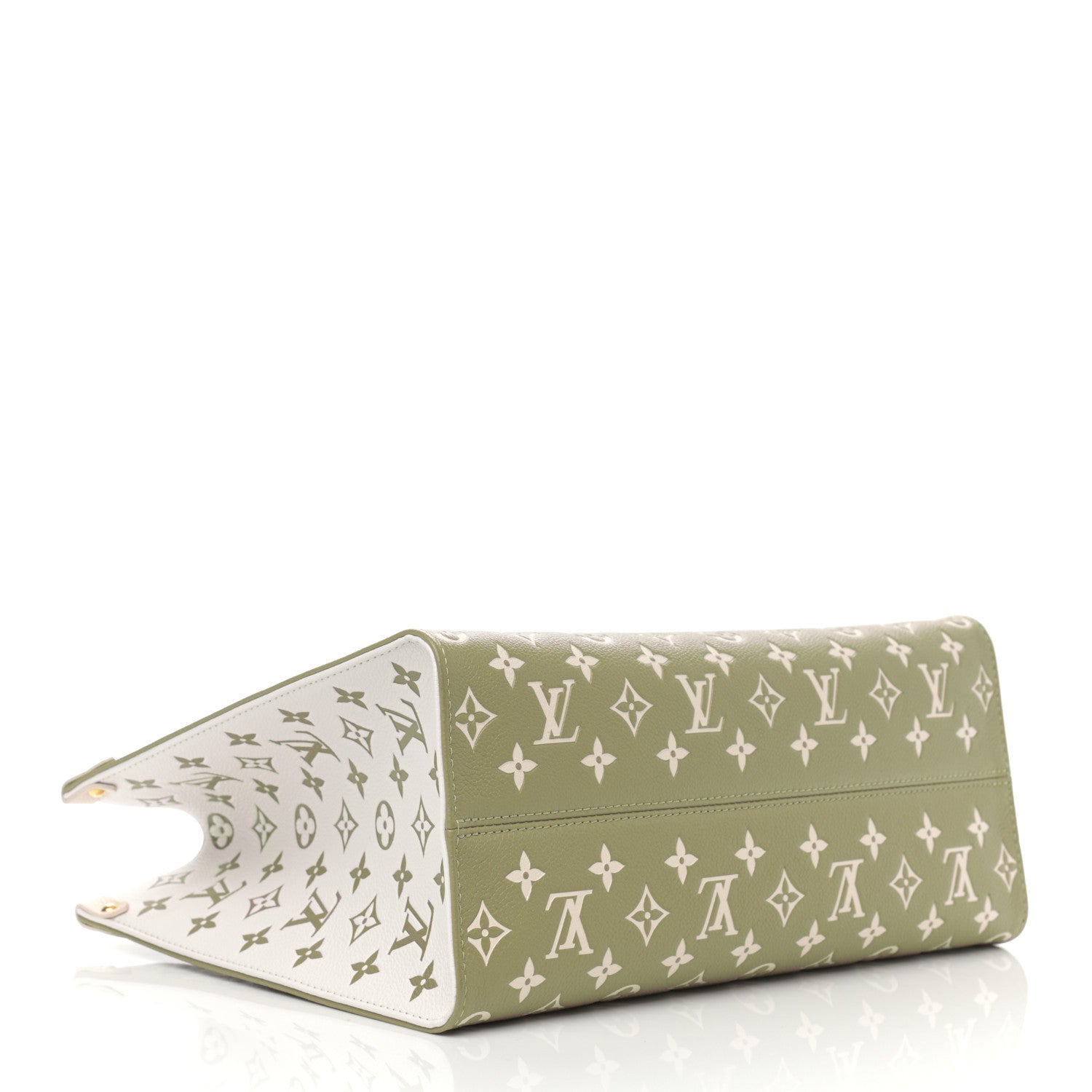 Louis Vuitton Empreinte Monogram Spring In The City Onthego MM Kaki Beige Cream 4 of 10