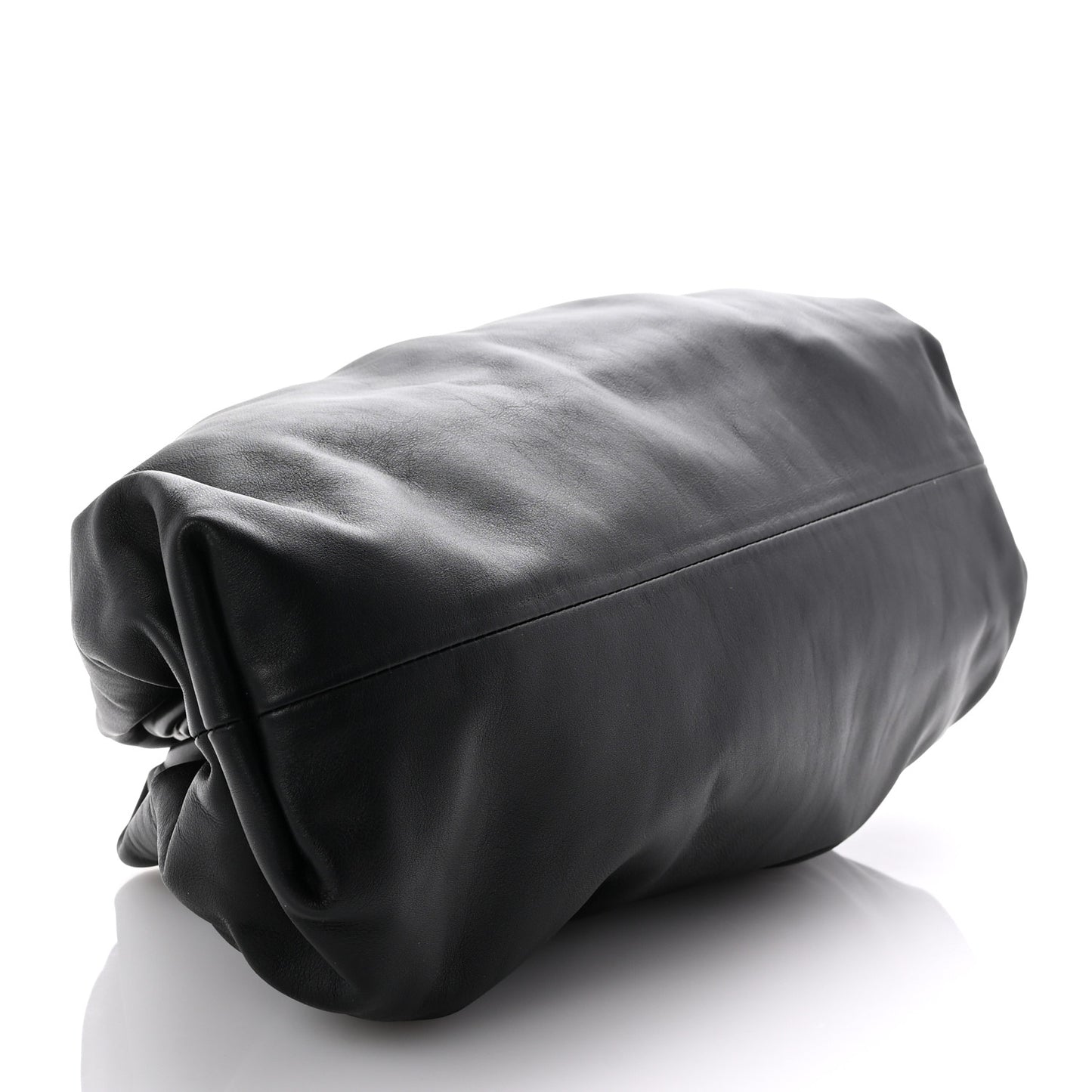 Smooth Butter Calf The Pouch Oversized Clutch Black