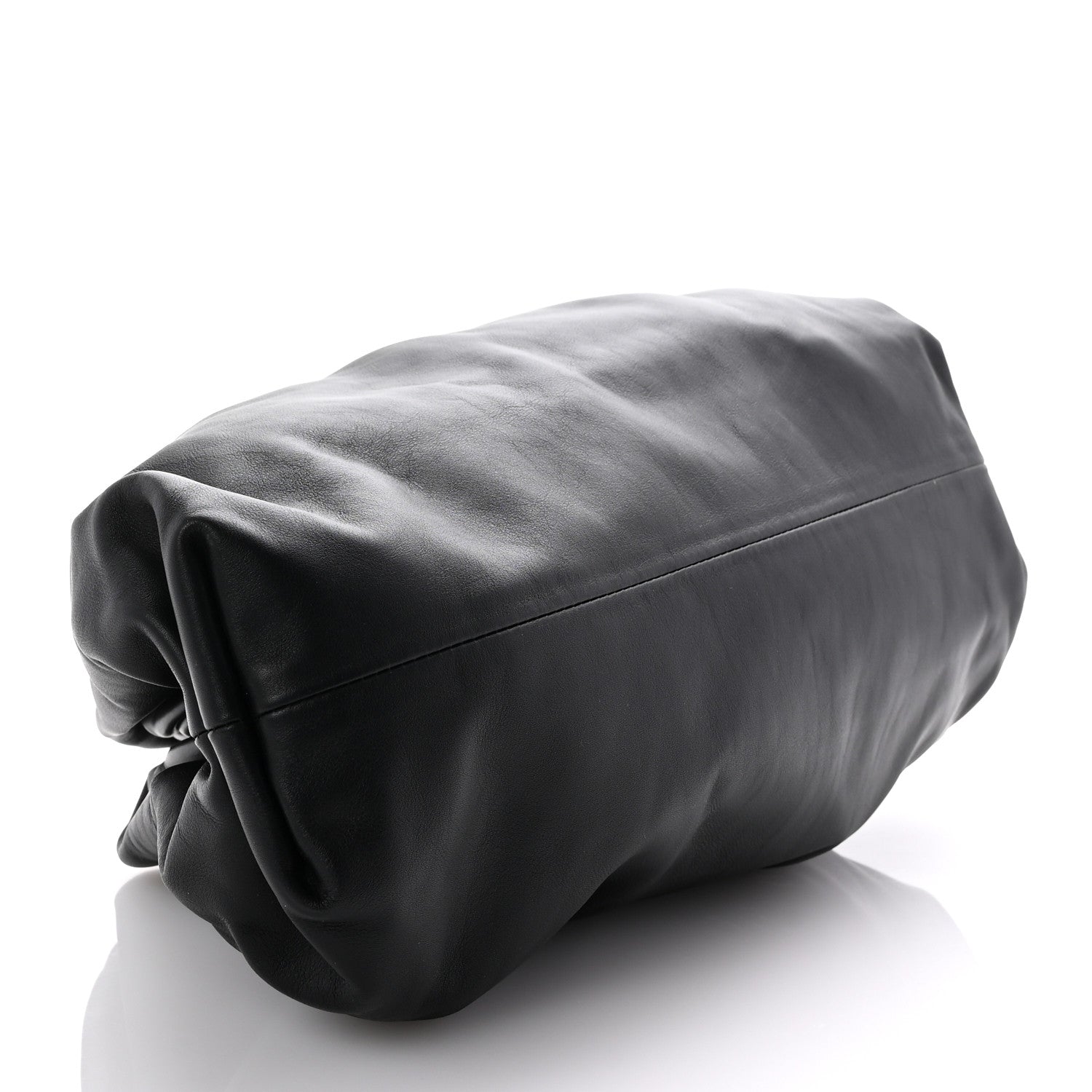 Bottega Veneta Smooth Butter Calf The Pouch Oversized Clutch Black 4 of 10