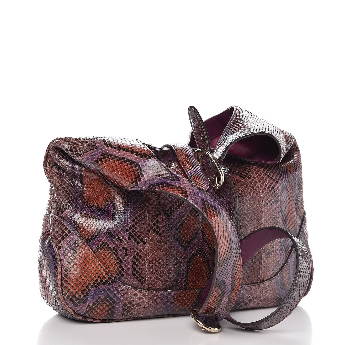 Python Medium Jackie Shoulder Bag Purple