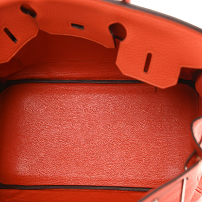 Hermes Taurillon Clemence Birkin 30 Feu 6 of 14