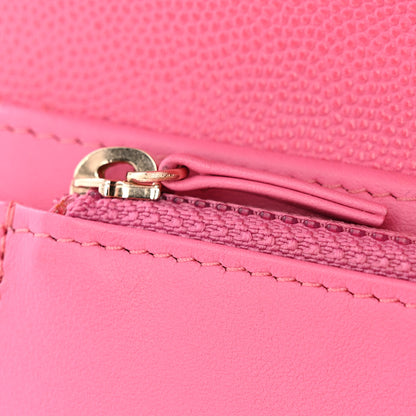 Chanel Caviar Quilted Medium Flap Wallet Pink 11 of 11