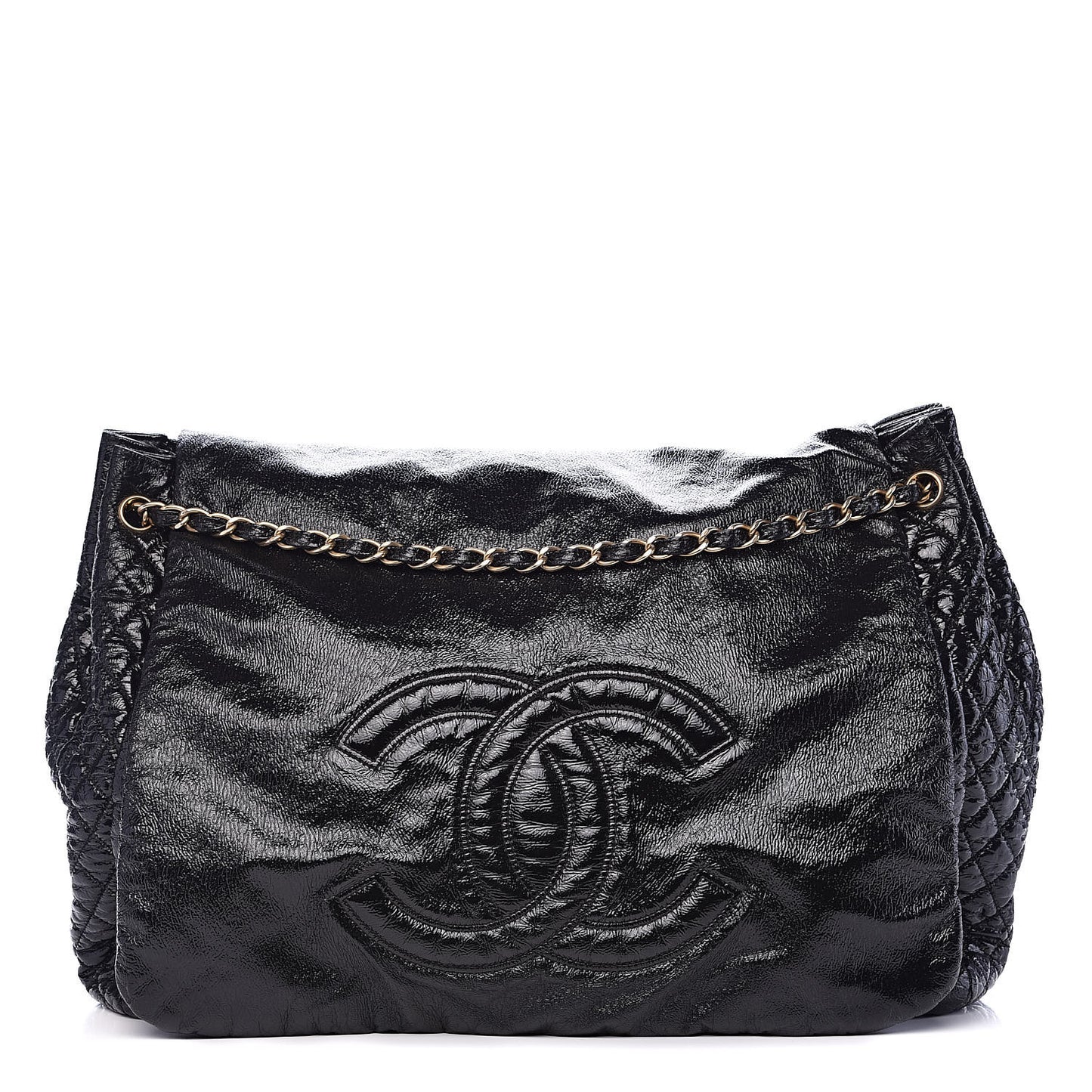 Vinyl XXL Rock and Chain Flap Black