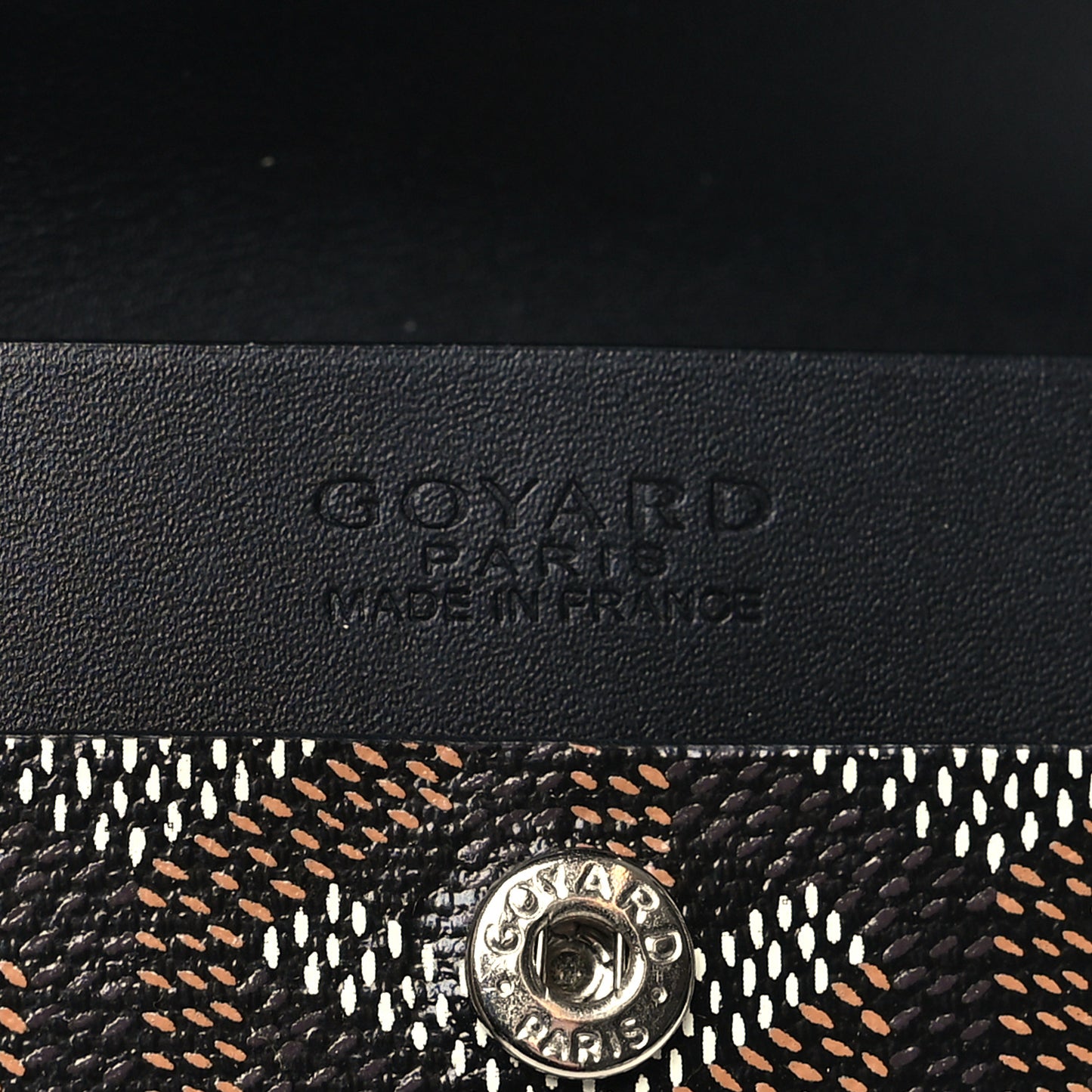 Goyardine Marigny Coin Purse Wallet Black