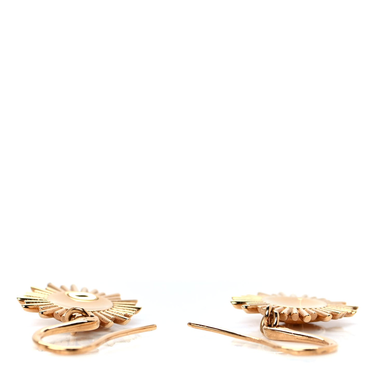 Brass Vendome Drop Earrings Gold