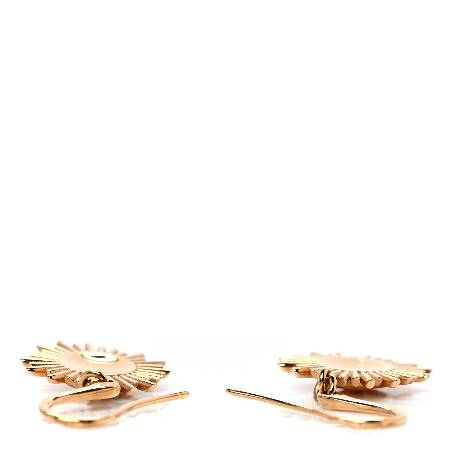 Louis Vuitton Brass Vendome Drop Earrings Gold 3 of 3
