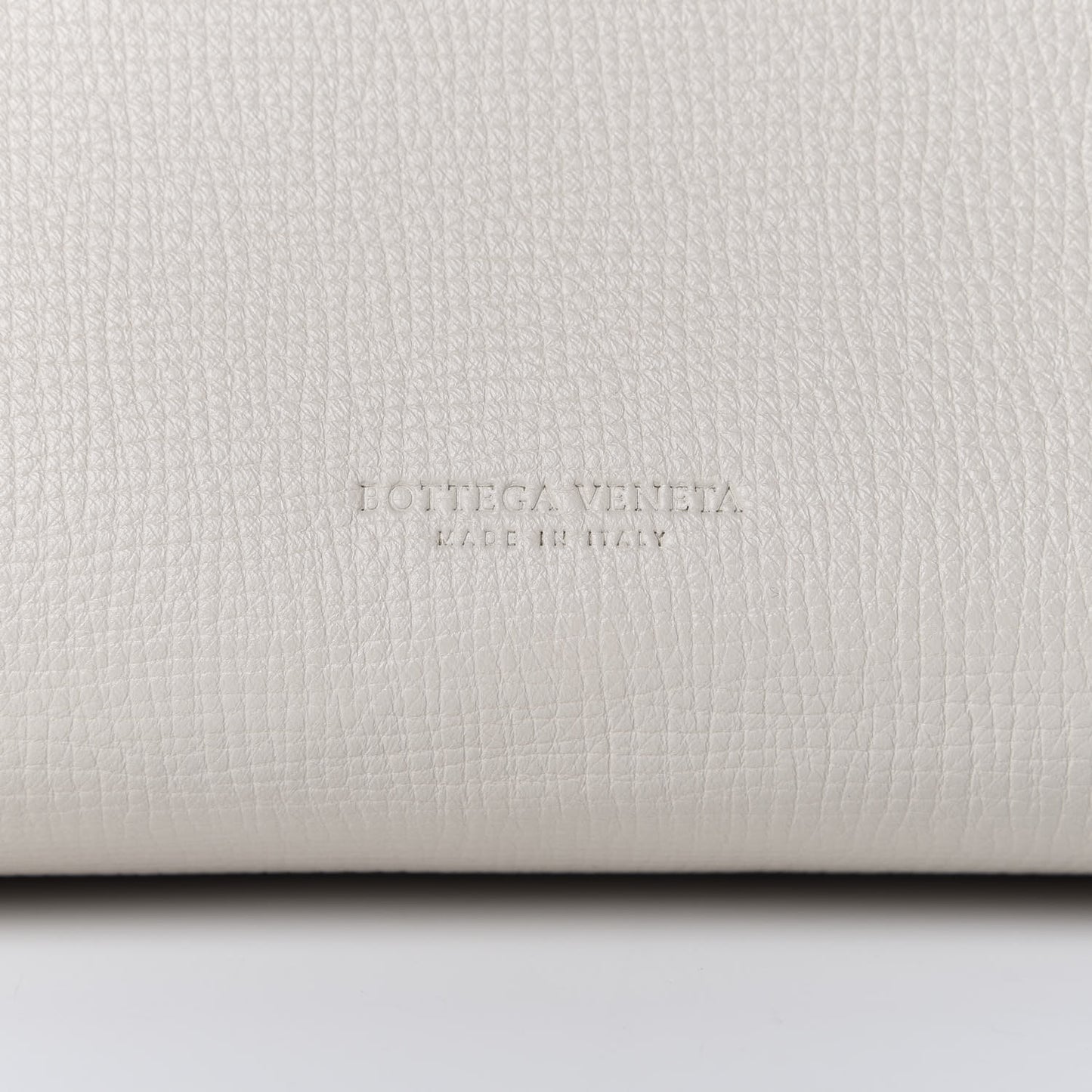 Calfskin BV Angle Shoulder Bag Off White