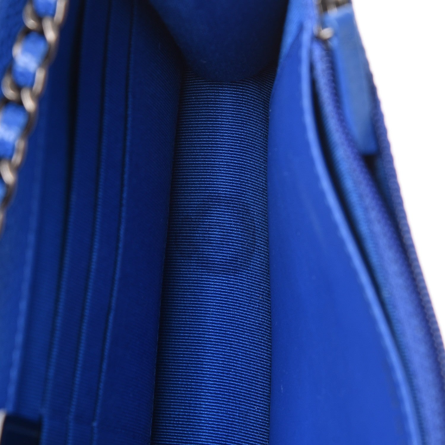 Chanel Caviar Quilted Wallet On Chain WOC Blue 10 of 11