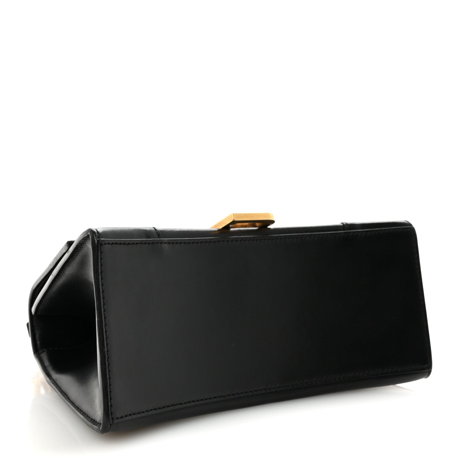Balenciaga Shiny Box Calfskin Small Hourglass Top Handle Bag Black 4 of 9