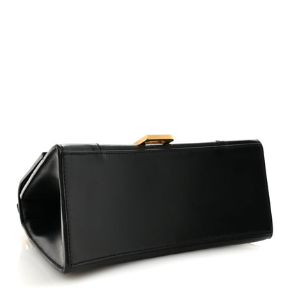 Balenciaga Shiny Box Calfskin Small Hourglass Top Handle Bag Black 4 of 9