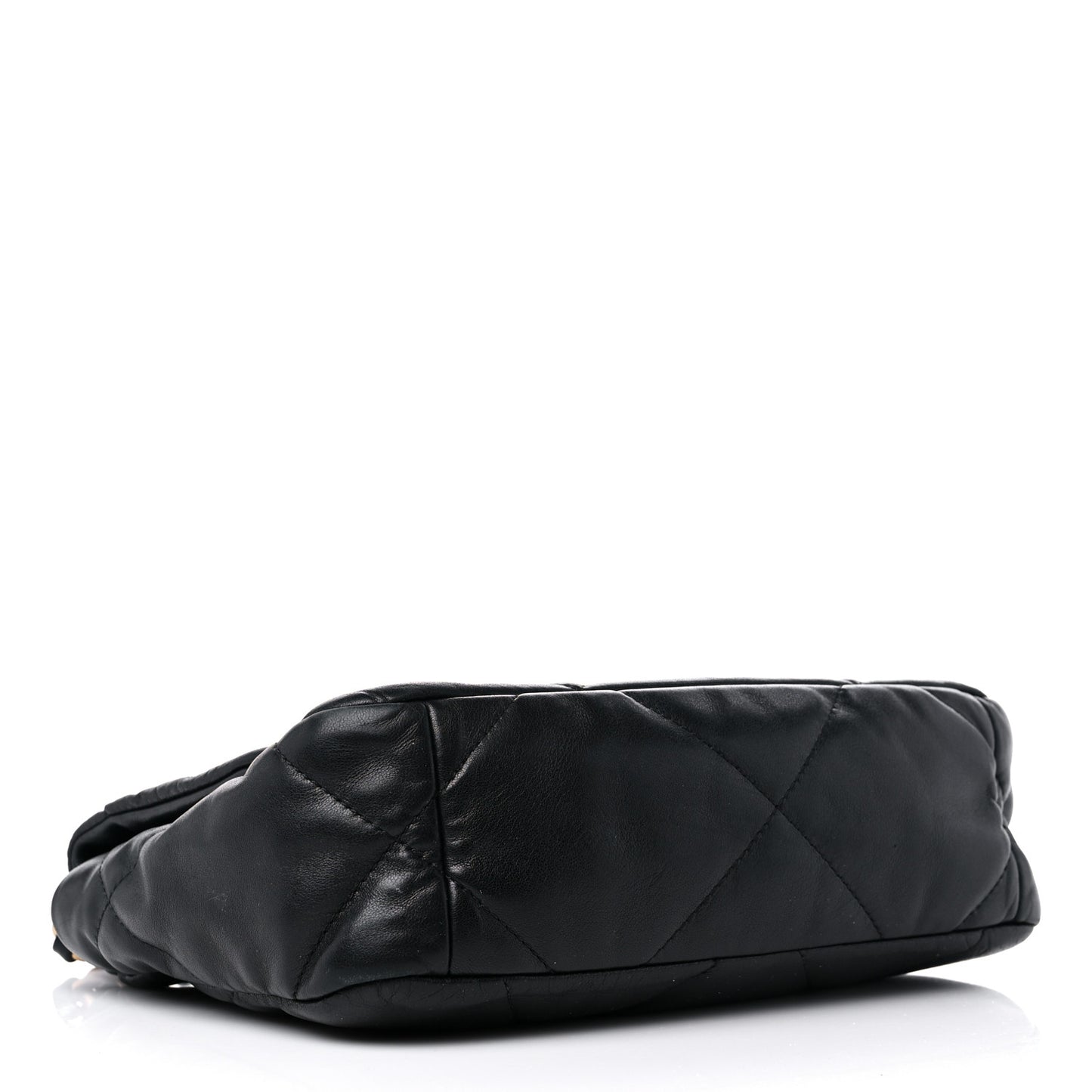 Lambskin Quilted Medium Chanel 19 Flap Black