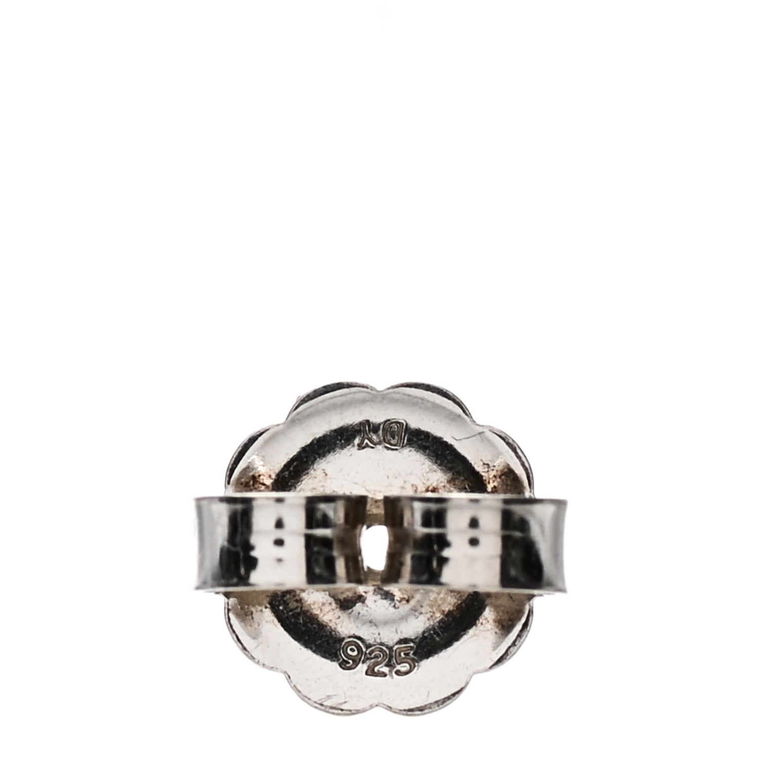 David Yurman Sterling Silver Diamond 10mm Starburst Earrings 4 of 4