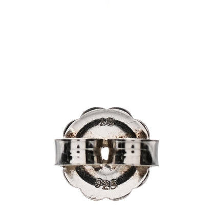 David Yurman Sterling Silver Diamond 10mm Starburst Earrings 4 of 4