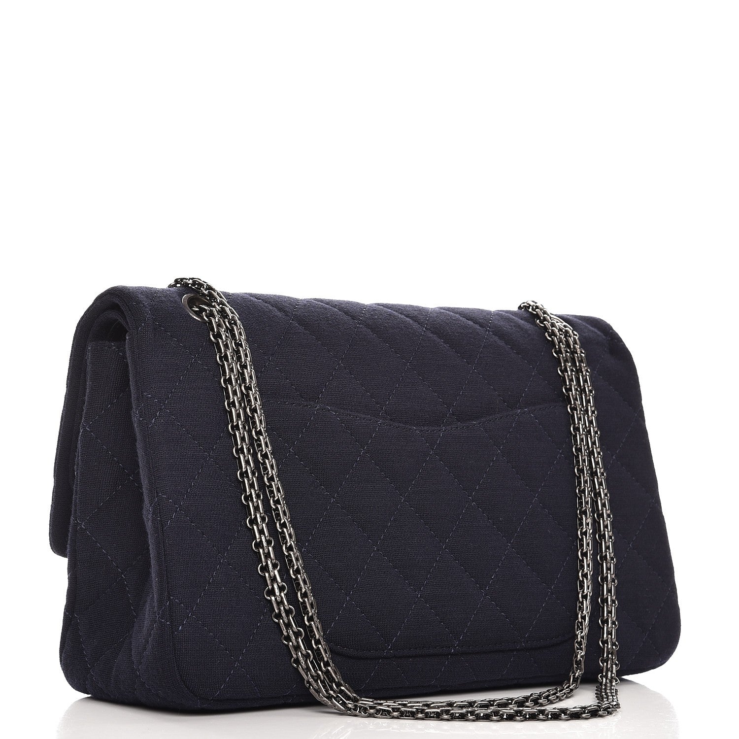 Chanel Jersey Quilted 2.55 Reissue 227 Flap Navy 3 of 8