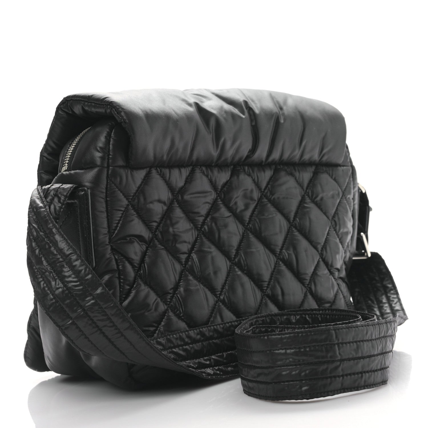Chanel Nylon Small Coco Cocoon Messenger Bag Black 3 of 9