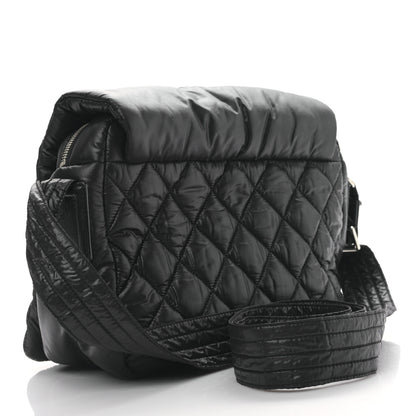 Chanel Nylon Small Coco Cocoon Messenger Bag Black 3 of 9