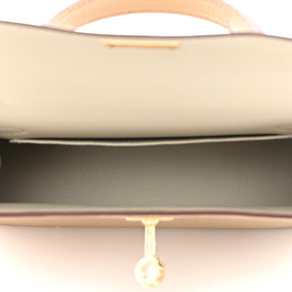 Hermes Chevre Mysore Horseshoe Mini Kelly Sellier 20 Gris Tourterelle Gris Perle 5 of 10