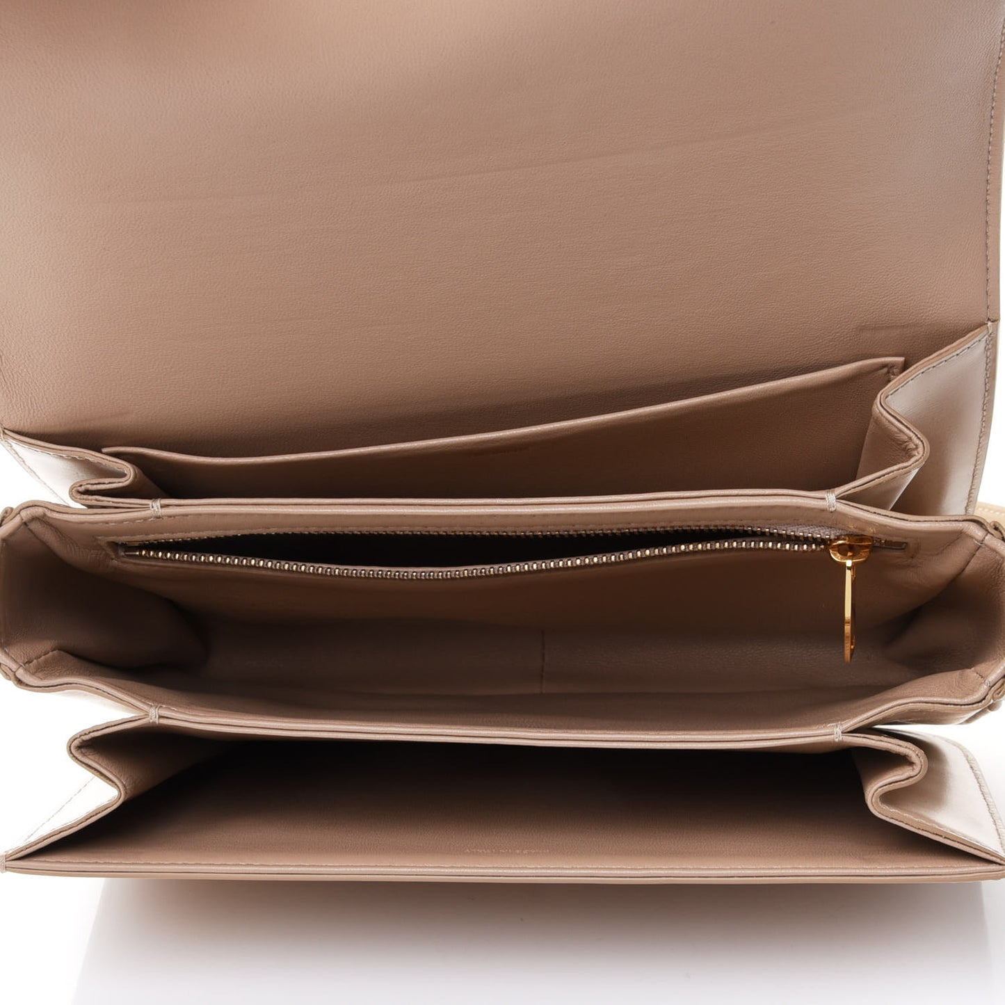 Shiny Calfskin Medium Triomphe Nude