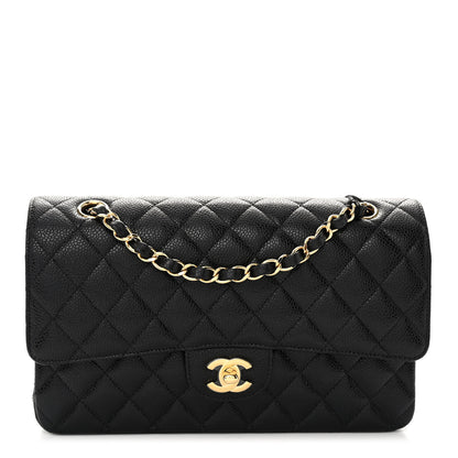 Chanel Caviar Quilted Medium Double Flap Black 1 of 10