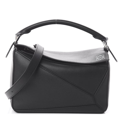 Loewe Calfskin Small Puzzle Bag Black 1 of 8