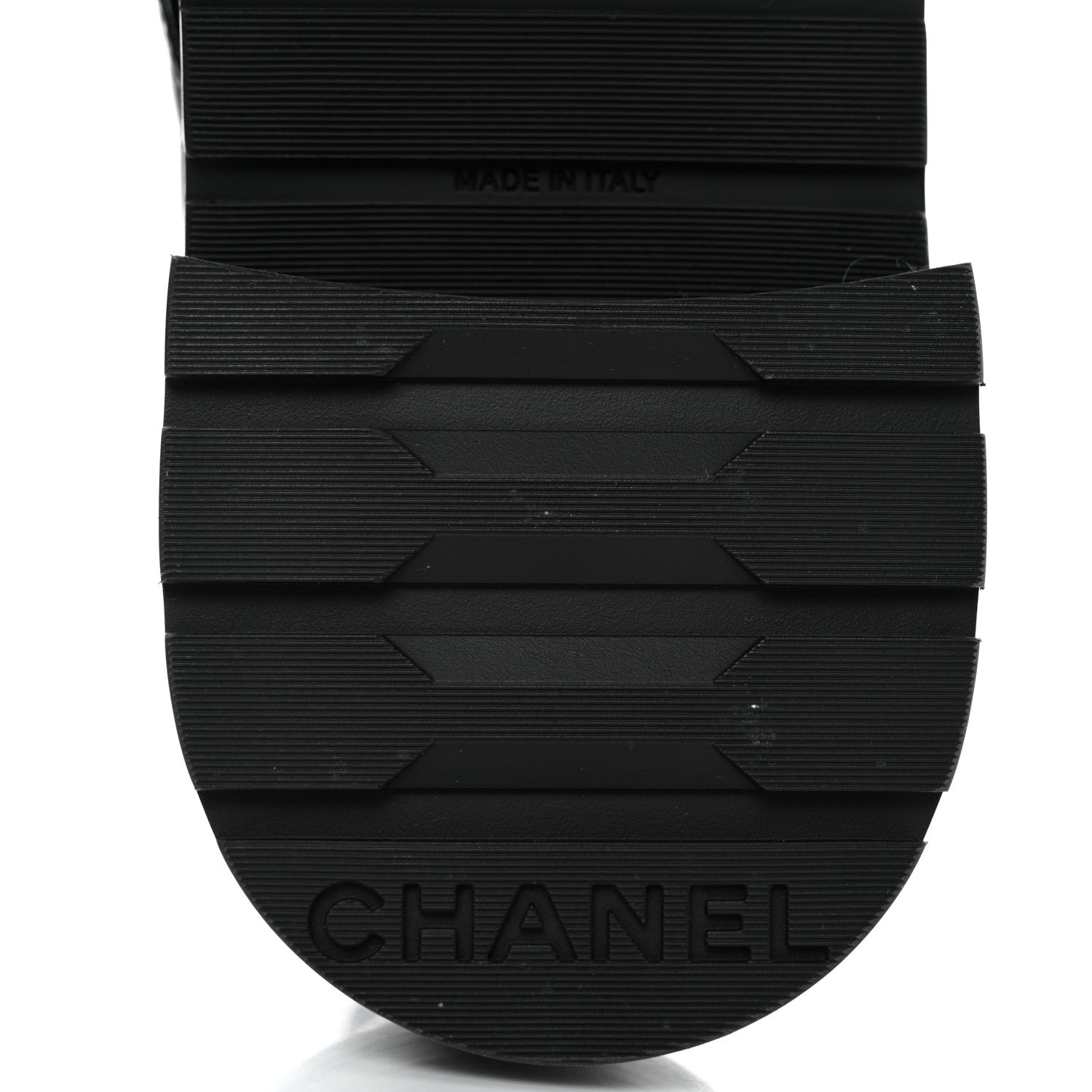 Chanel Shiny Calfskin Quilted Lace Up Combat Boots 41 Black 8 of 8