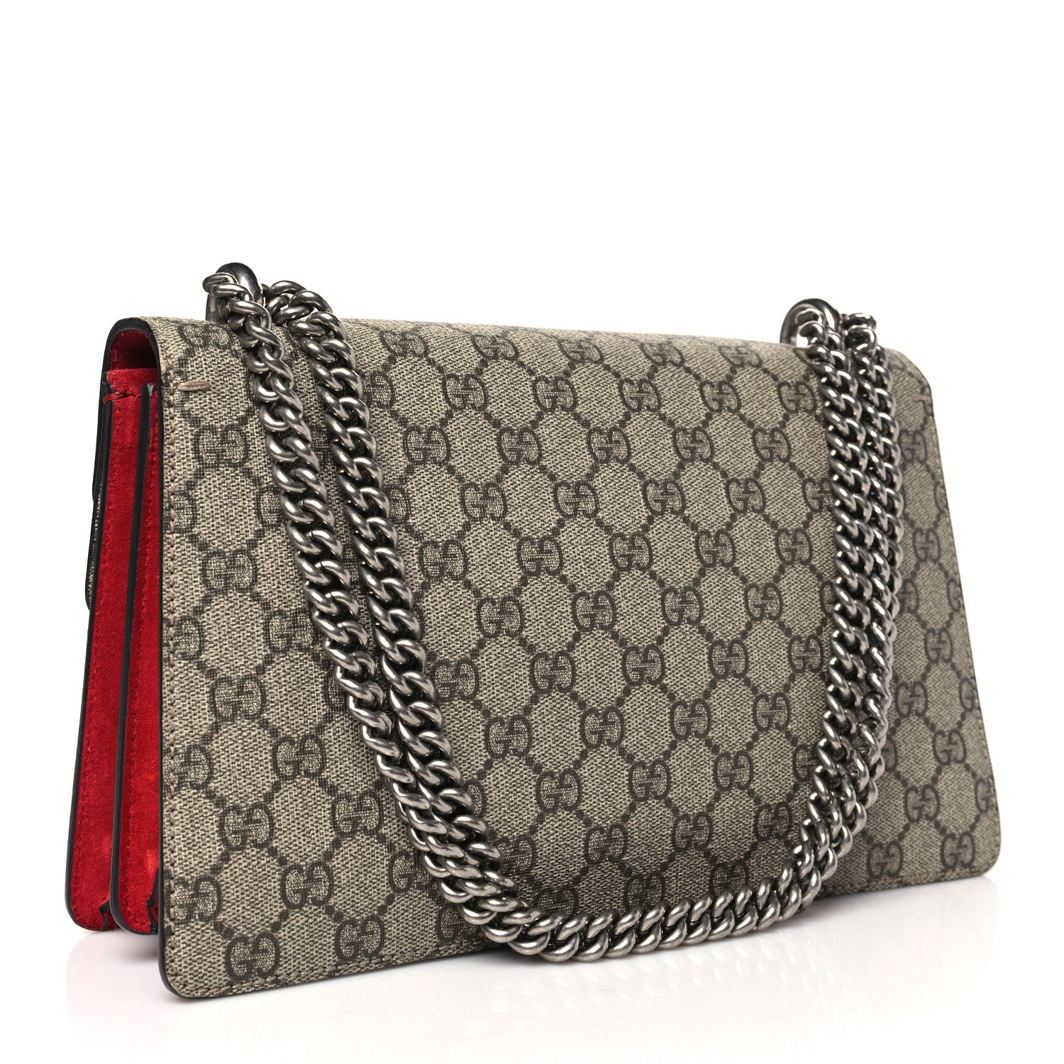 Gucci GG Supreme Monogram Small Dionysus Shoulder Bag Red 4 of 11