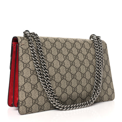 Gucci GG Supreme Monogram Small Dionysus Shoulder Bag Red 4 of 11