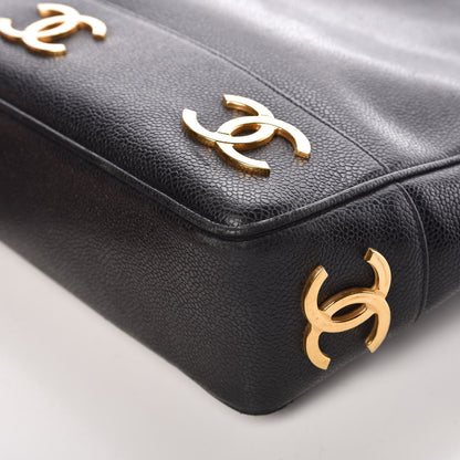 Chanel Caviar CC Shoulder Bag Black 12 of 18