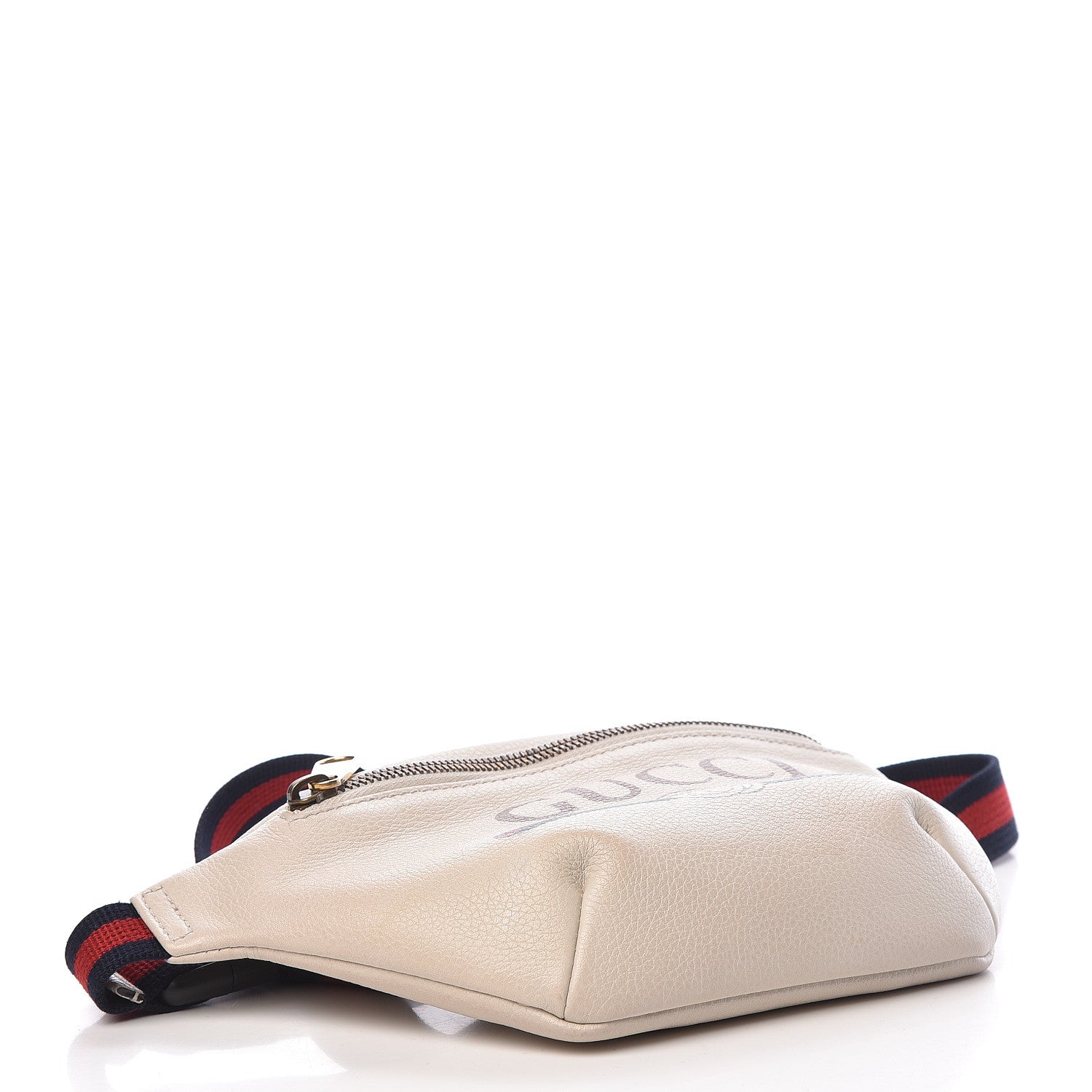 Gucci Grained Calfskin Small Logo Belt Bag White 4 of 12