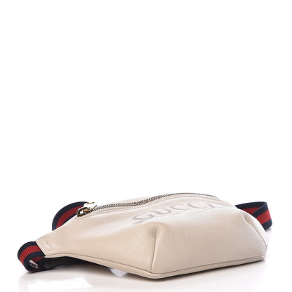 Gucci Grained Calfskin Small Logo Belt Bag White 4 of 12