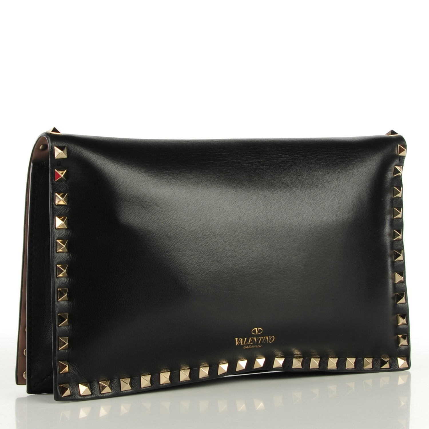 Valentino Garavani Nappa Rockstud Wristlet Clutch Black 3 of 7