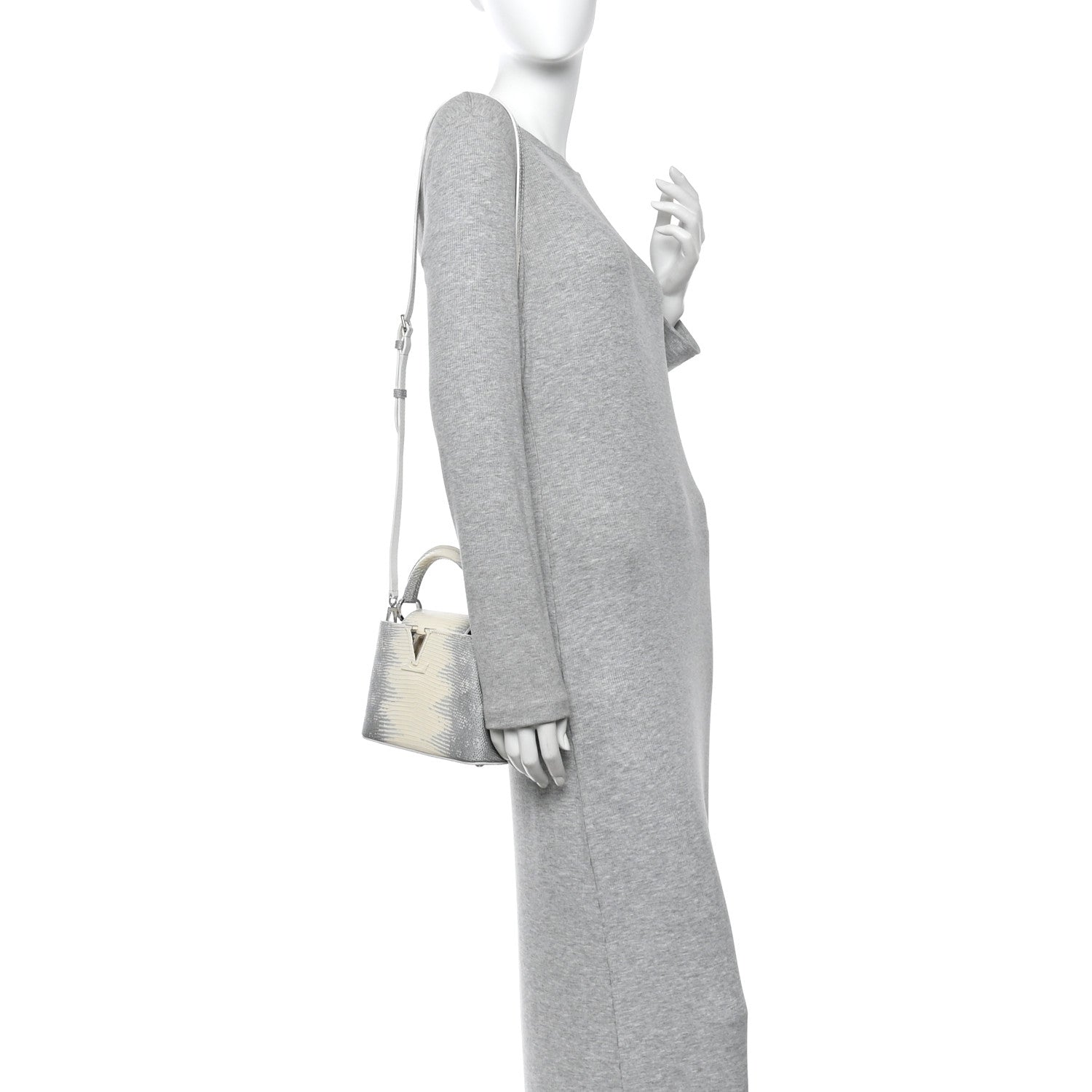 Louis Vuitton Lizard Capucines Mini White 2 of 9