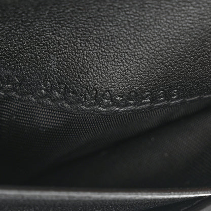 Christian Dior Grained Calfskin Supple Cannage Caro Dahlia Wallet Black 7 of 9