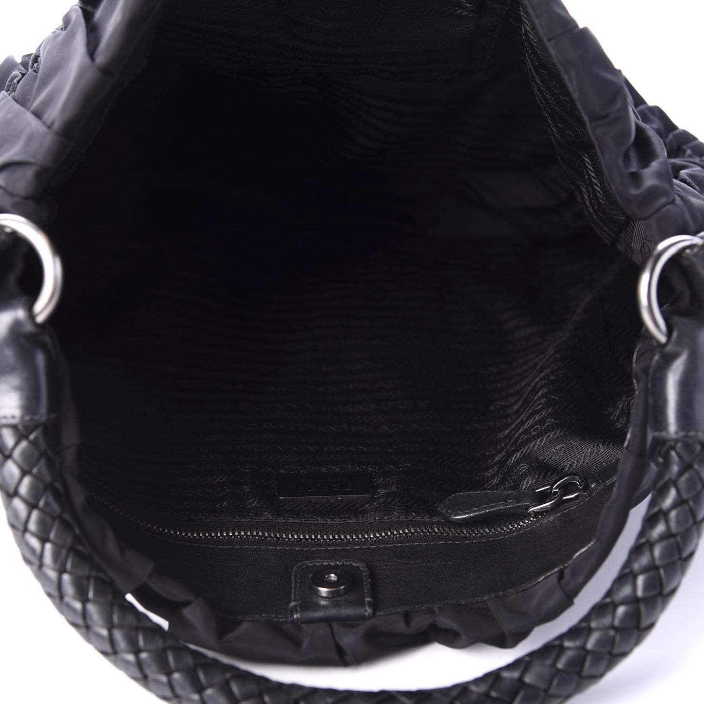 Tessuto Nylon Gaufre Hobo Black