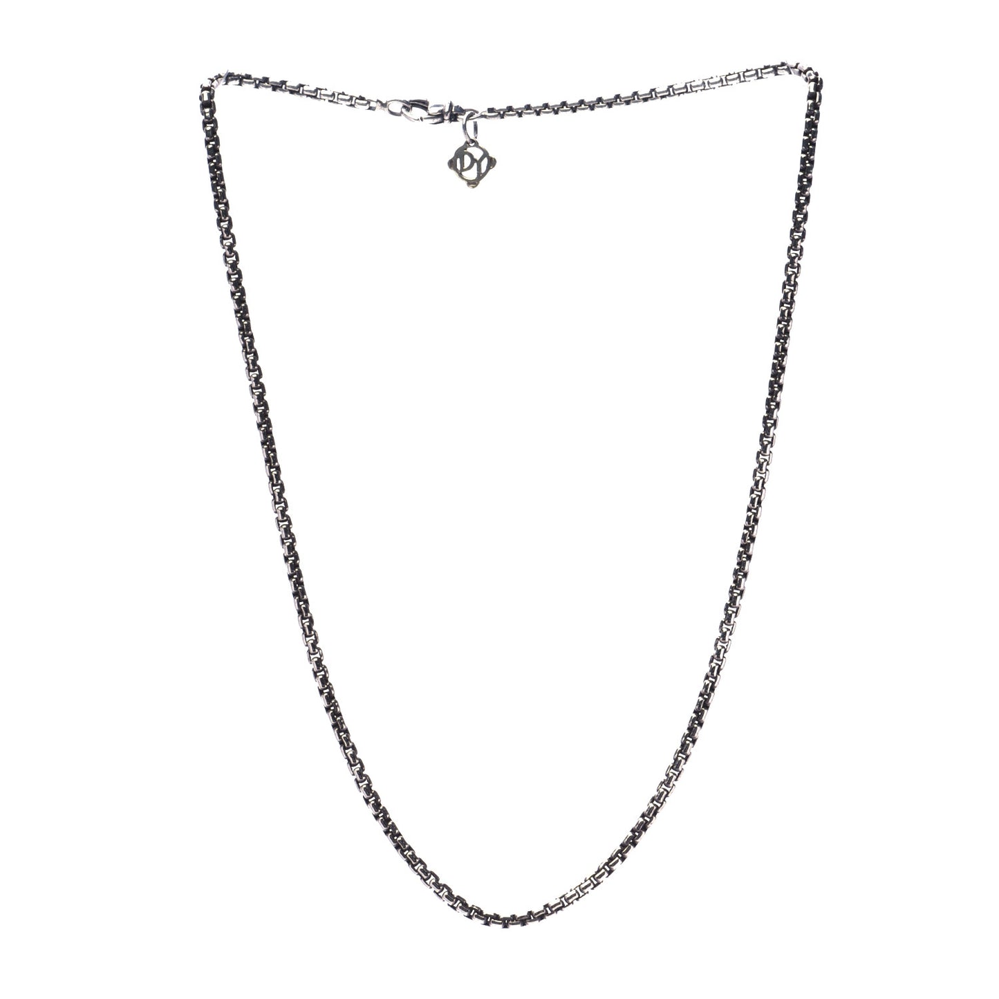 Sterling Silver 14K Yellow Gold 2.7mm Box Chain Necklace 16"