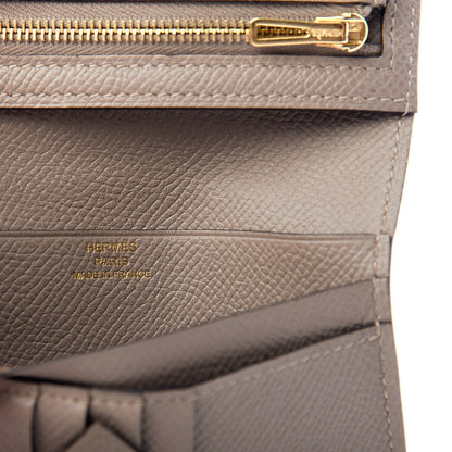 Hermes Epsom Bearn Compact Wallet Gris Asphalt 6 of 6