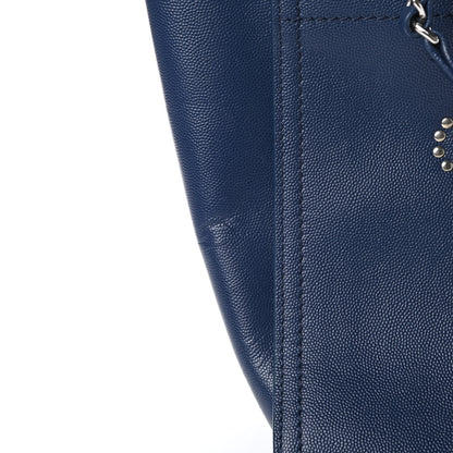 Chanel Caviar Small Studded Deauville Tote Navy 12 of 12