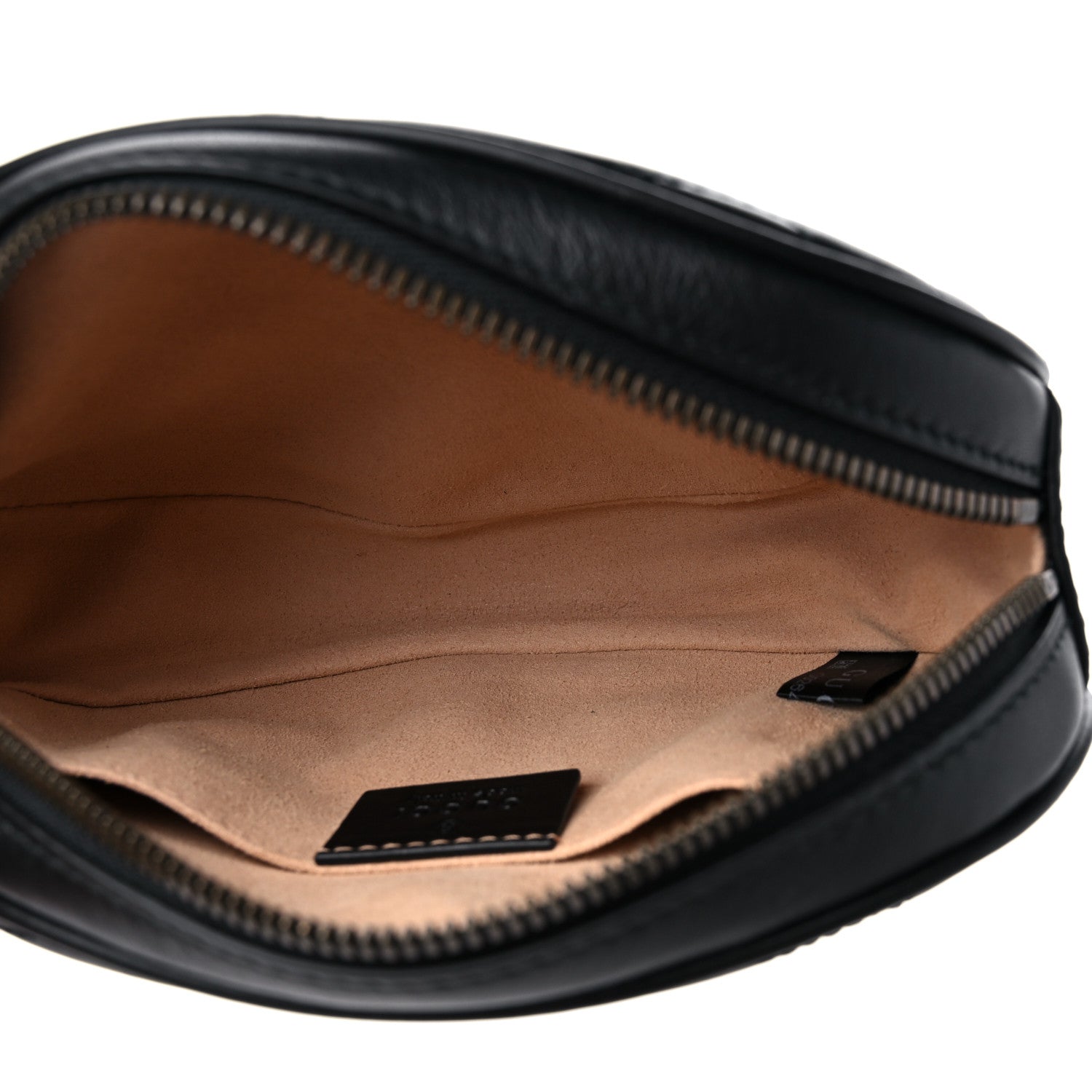 Gucci Calfskin Matelasse GG Marmont Belt Bag 95 38 Black 5 of 10