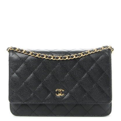 Chanel Caviar Quilted Wallet On Chain WOC Black 1 of 9