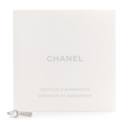 Chanel Platinum Diamond .26ct Camelia Ring 47 4 7 of 7
