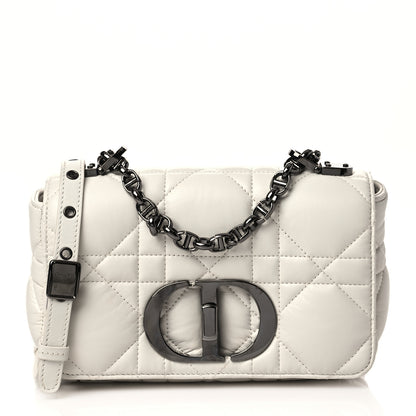 Christian Dior Lambskin Macrocannage Small Dior Caro Bag Ivory 2 of 6