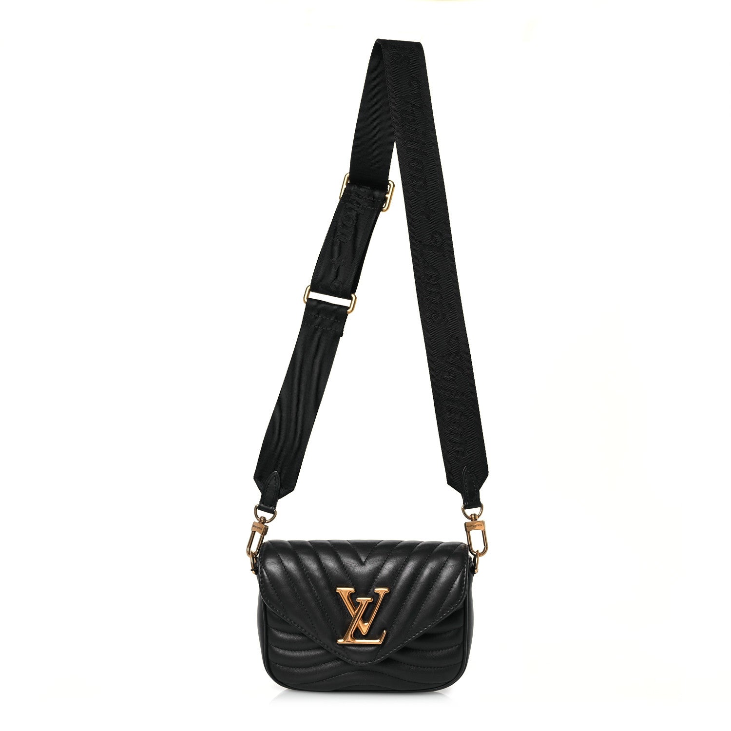 Louis Vuitton Calfskin New Wave Multi Pochette Black 1 of 12