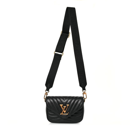 Louis Vuitton Calfskin New Wave Multi Pochette Black 1 of 12