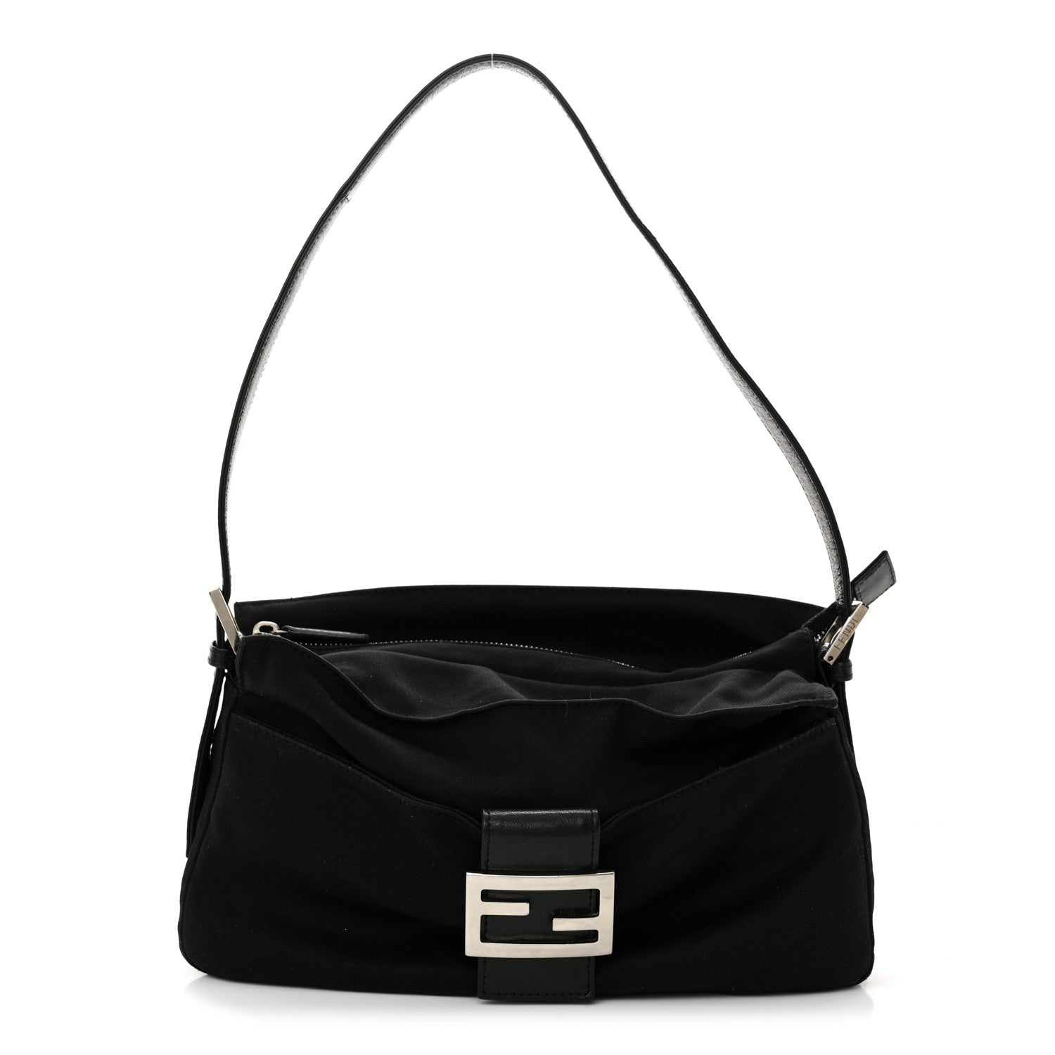 Fendi Neoprene Shoulder Bag Black 1 of 9