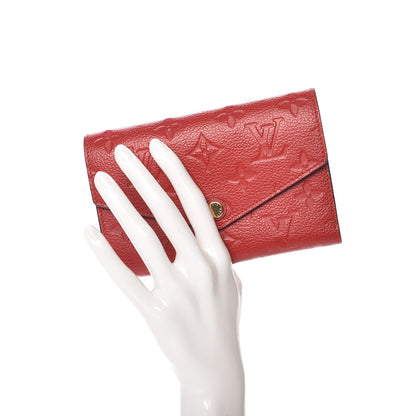 Louis Vuitton Empreinte Compact Curieuse Wallet Cherry 2 of 10